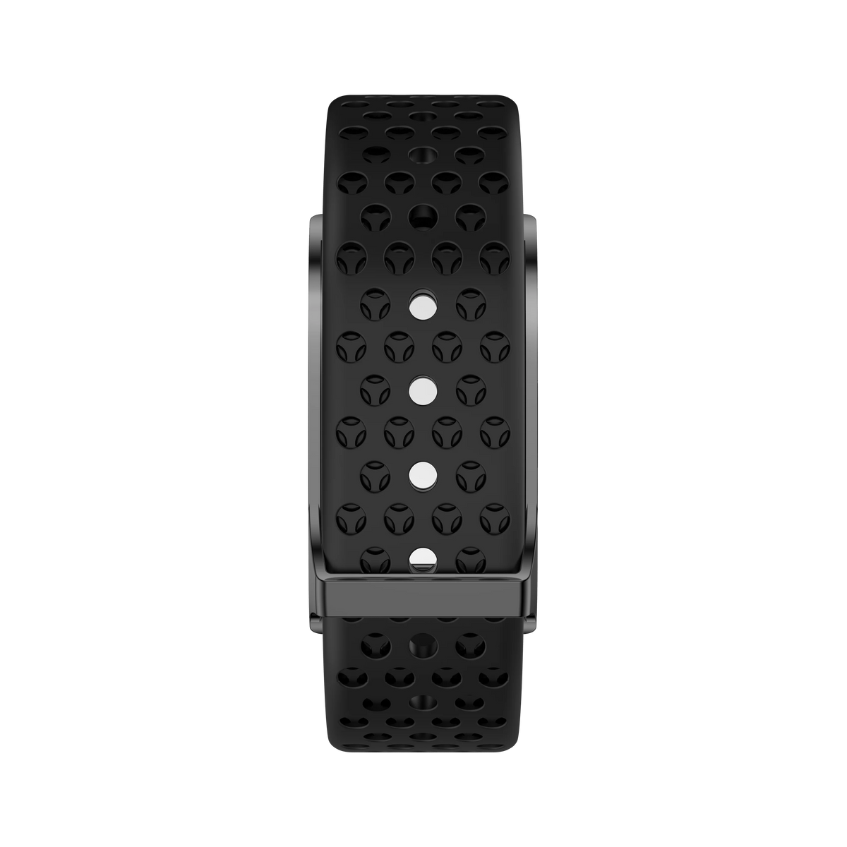 Loop Band com pulseira de silicone preta perfurada