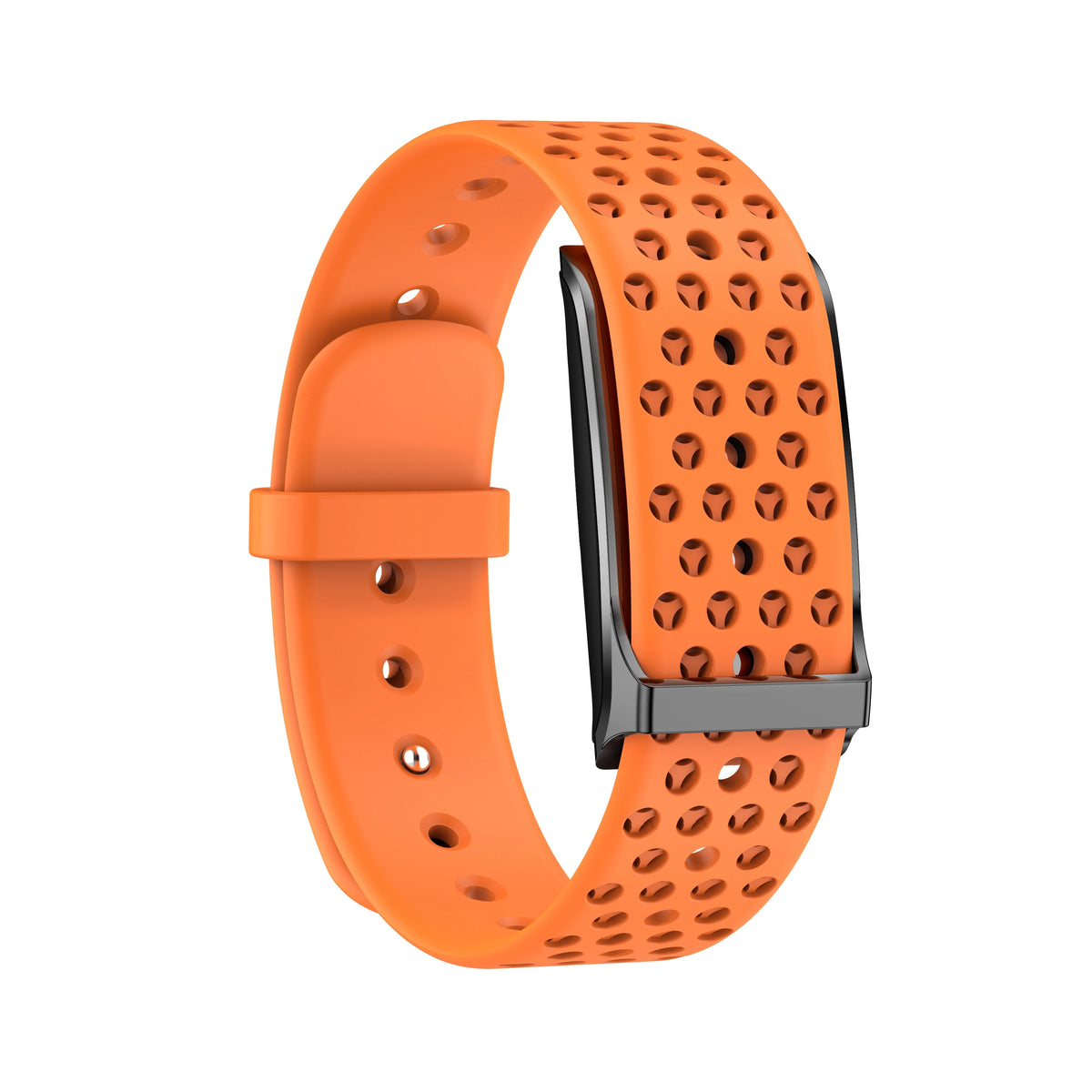 Loop Band com pulseira de silicone laranja